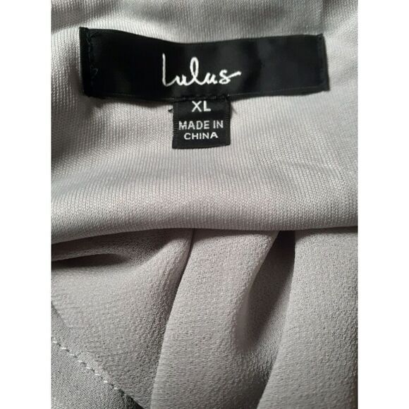 Lulu's Dress Here's to Us‎ Gray High-Low Wrap Dress Size X-Large - Picture 12 of 12